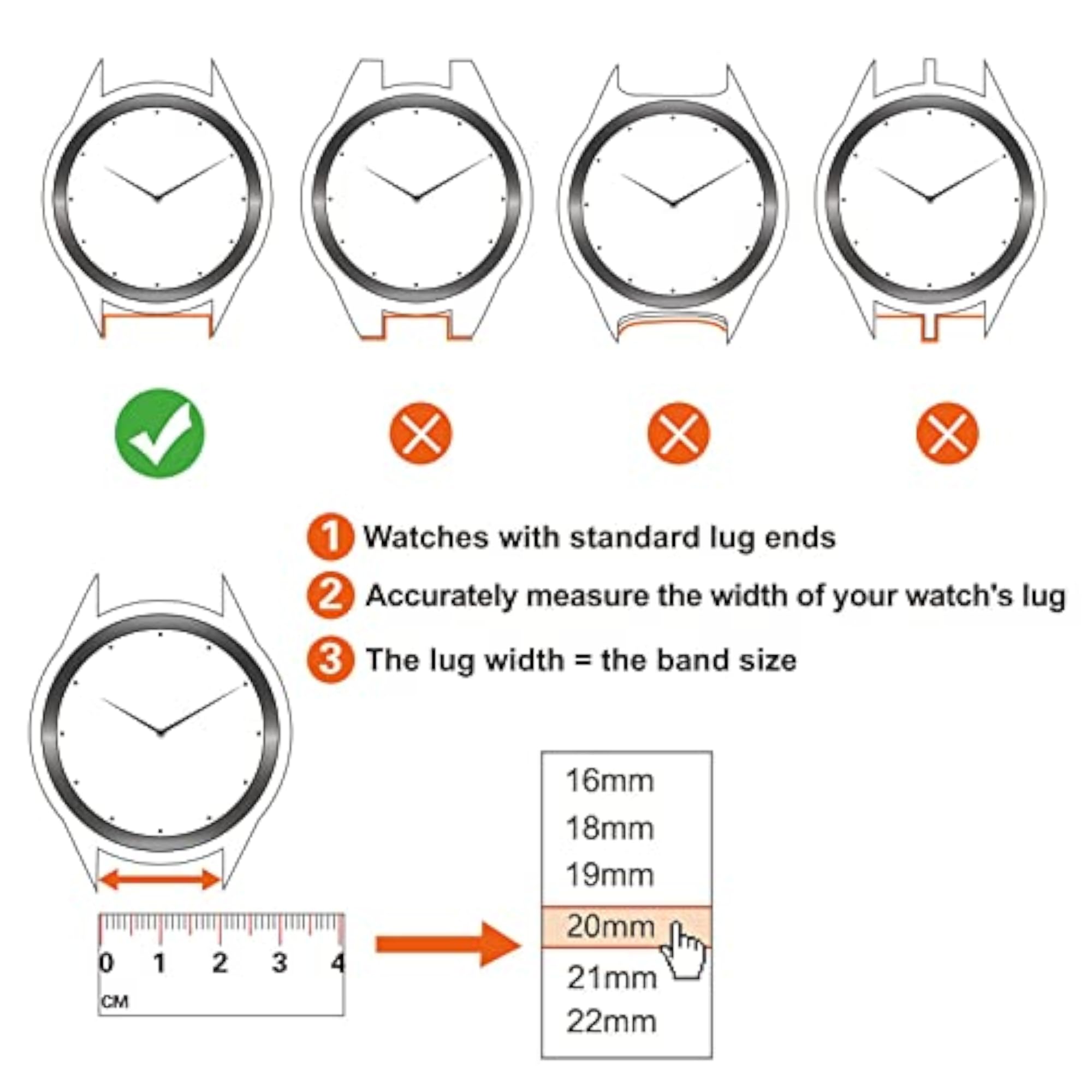 Nylon Sport Loop Watch Bands, 2 Packs Adjustable Strap