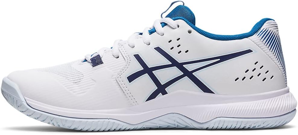 ASICS Women's Gel-Tactic Volleyball Shoes, 11, White/Indigo Blue