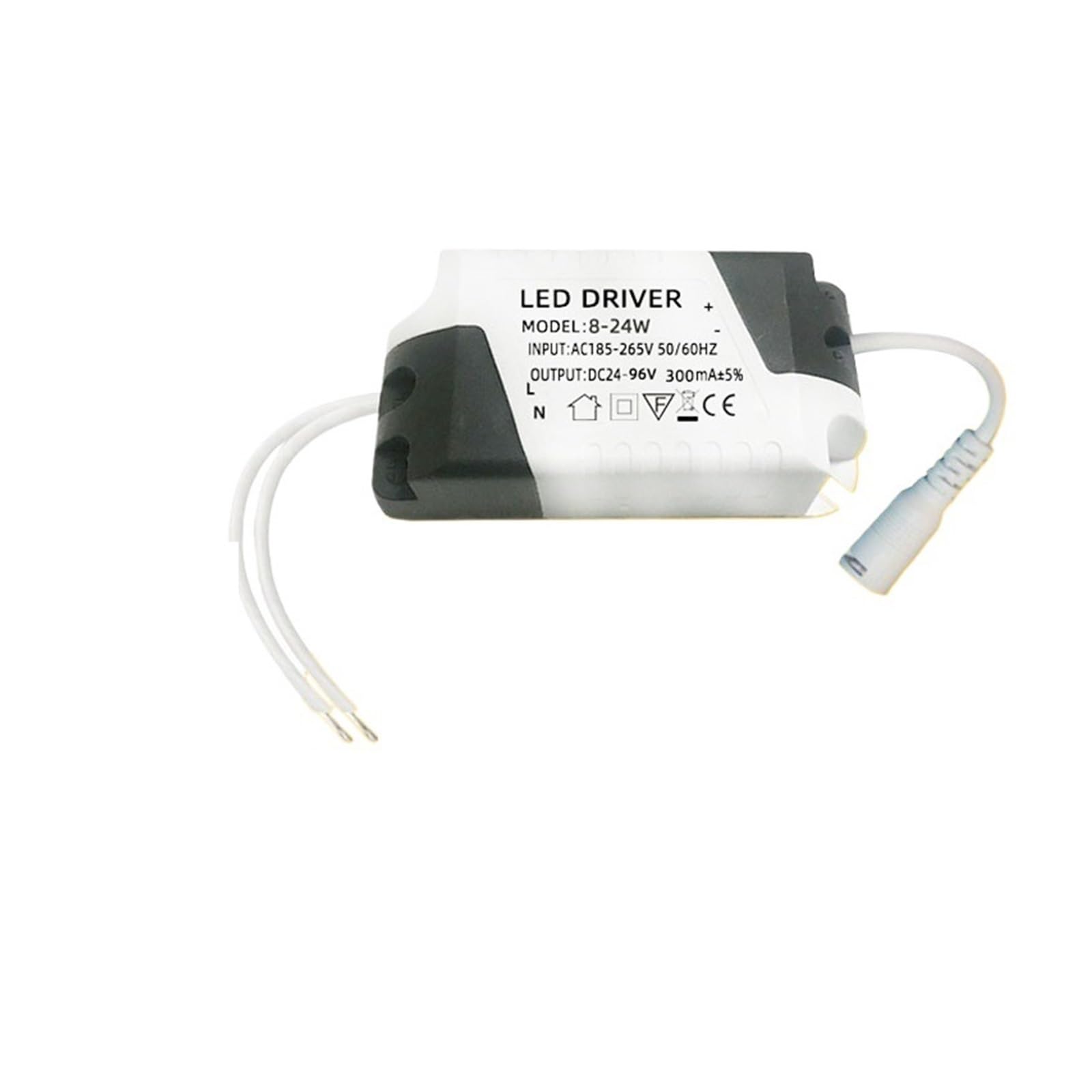 JVDDI LED Driver LED Driver 300mA 8-24W/18W Lighting Transformer Panel Ceilling Lamp Strip Power Supply Adapter Downlight drive power supply(8-18W)