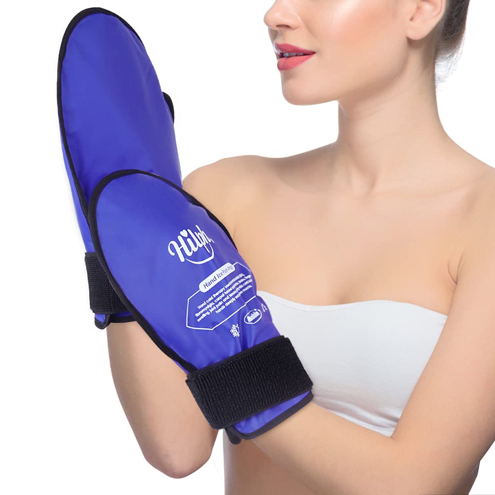 Hilph®Hand Cold Therapy Gloves Ice Pack Wrap for Hand Surgery, Gel Ice