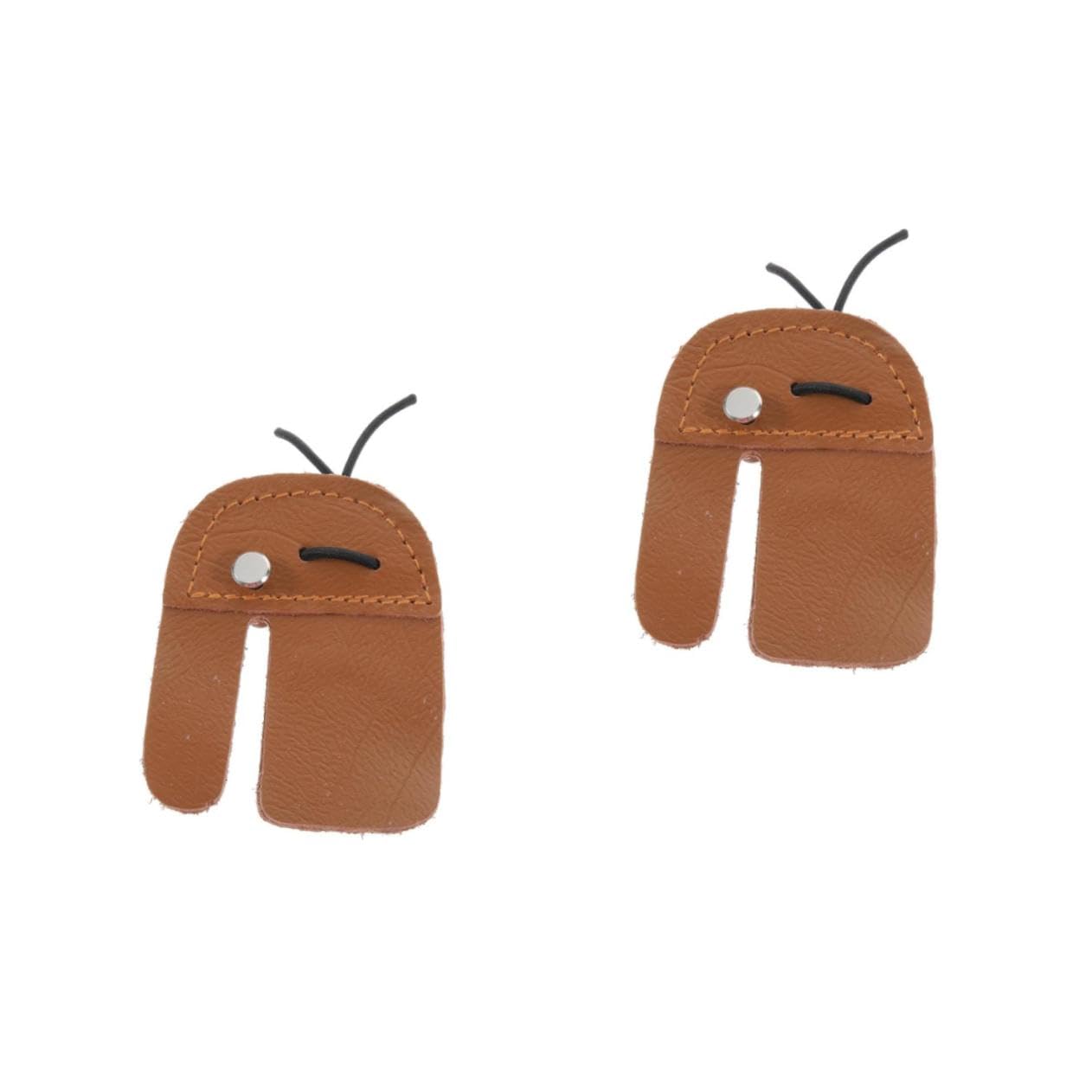 Veemoon 2pcs Genuine Archery Finger Tab Soft Durable Scratch-Proof Perfect for Hunting or Practice