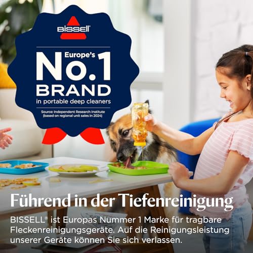 BISSELL SpotClean Mini Polsterreiniger Gerät mit Kabel, Tragbarer Teppichreiniger, Ideal für schnelle Reinigungen, Kompakt & Leicht Waschsauger, Mobiler Nasssauger für Auto, Boot, Sofa & Mehr, 41491