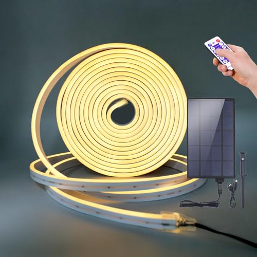 Wisada 12V Outdoor Solar LED Strip Lights