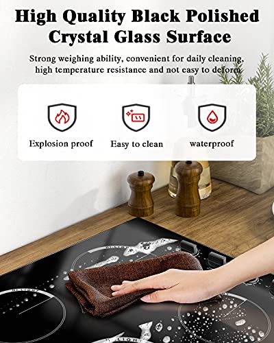 Electric-Cooktop-24-inch-Cooksir-Electric-Stove-Top-4-burner-Built-in-Radiant-Electric-Stovetop-with-9-Heating-Level-Knob-Control-Auto-Shut-Down-Protection-220-240V-Hard-Wired-No-Plug