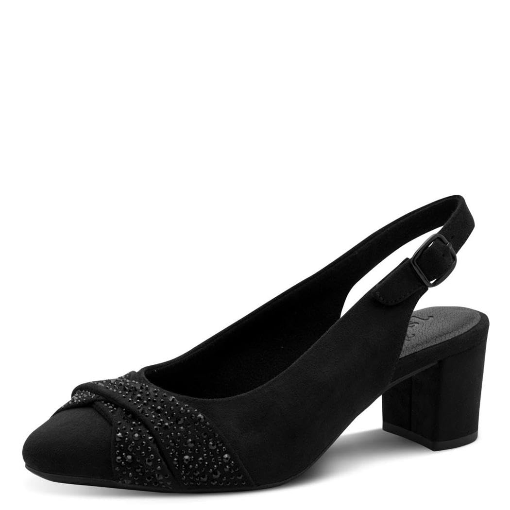 Jana Women's Vegan 8-29660-46 Sling Pumps, Black, 39 EU