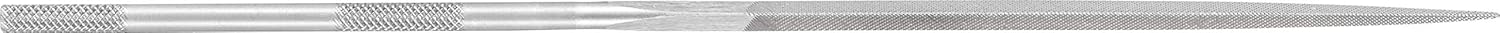 6-1/4" Three Square Needle File Knurled Handle, Cut 0
