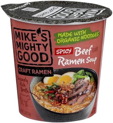 Mike's Mighty Good, Spicy Beef Ramen Cup, 1.8 Ounce