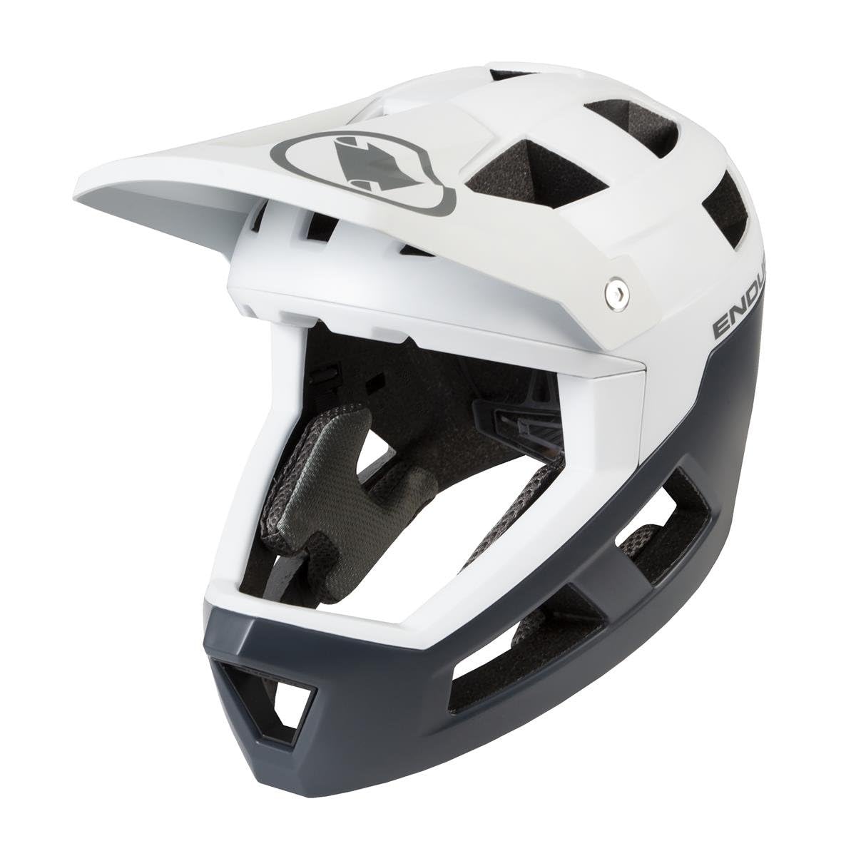 Endura SingleTrack Vollschutz-Helm Weiß Größe L/XL