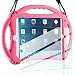 TopEs iPad Mini Case Kids Shockproof Handle Stand Cover&(Tempered Glass Screen Protector) for iPad Mini, Mini 2, Mini 3 and iPad Mini Retina Models (Pink)
