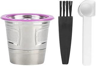 Kubek na Kapsułki Wielokrotnego Użytku, Kapsułki na Kapsułki ze Stali Nierdzewnej z Pokrywkami Wielokrotnego Użytku Kompatybilne z Keurig 2.0, 1.0 i MINI PLUS