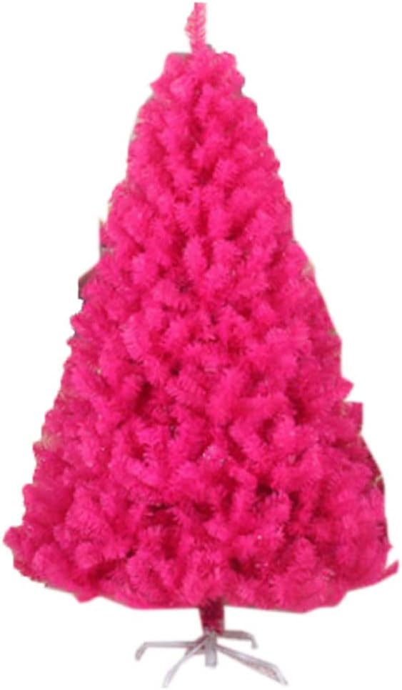 SQLCF 5.9 pies Rosa Artificial Árbol de Navidad Rojo Cifrado Árbol de Navidad Árbol de Navidad Grande para la decoración de Año Nuevo del Hotel