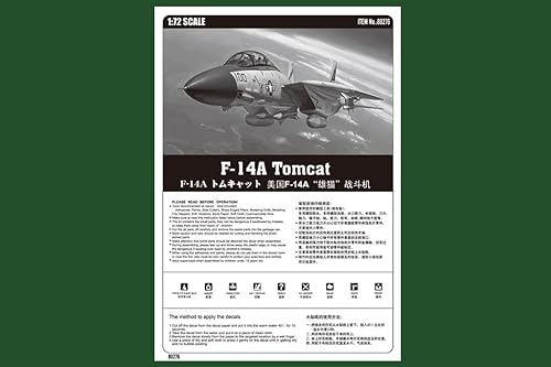 Miniatura 5 de Hobby Boss HY80276 F-14A Tomcat Kit de construcción de modelo de avión