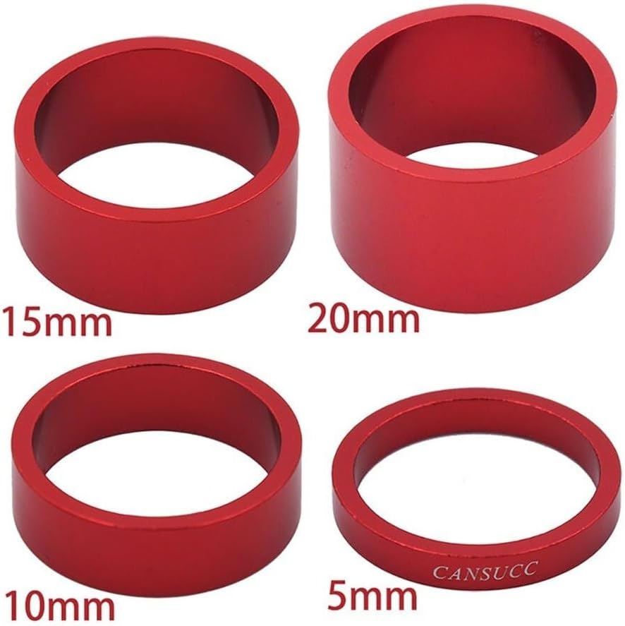 1 Set Bicycle Headset Spacer Mountain Bike Headset Washer Front Stem Fork Spacer Aluminum AlloySpacers Ring Gasket for Bikes(Blue)