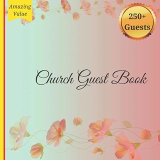 Church Guest Book: Church Guest Book, for church visitors | 250+ Guests