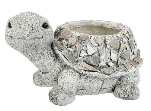 Flair Flower Blumentopf Schildkröte aus Magnesia 22x38x24cm Kübel...