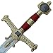 Armory Replicas™ - King Solomon Great Sword Red – Stainless Steel Blade with Symbolic Designs for Collectors