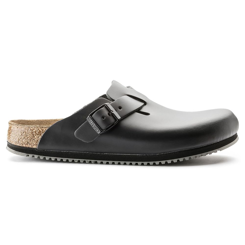 Birkenstock Professional BOSTON NL SCHWARZ 60194, Zoccoli e sabot Unisex adulto, Nero (SUPERLAUF), 44