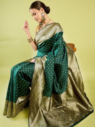 Image of Avantika Fashion Women's Kanjivaram Soft Silk Banarasi Sarees With Blouse Piece