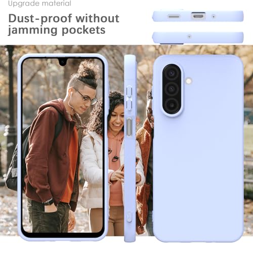 Image of YATWIN Silicone Case for Samsung Galaxy A17 4g /5g, Soft-Touch, Shockproof, DustProof, Antiskid Phone Cover for Samsung Galaxy A17 4g /5g - Lilac