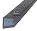 Proper Materials Men's Chambray Cotton Skinny Necktie Tie - Black