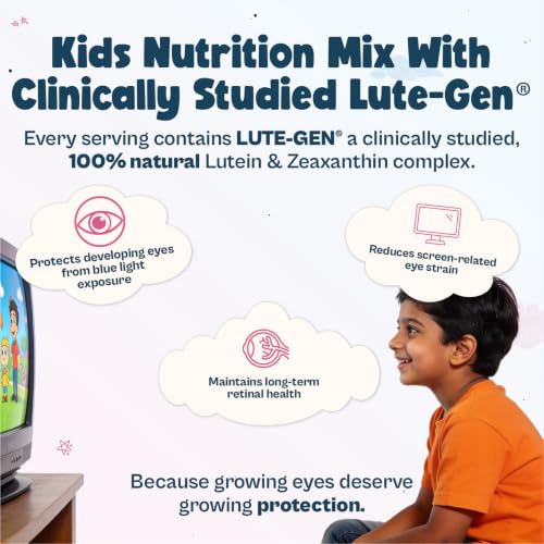 Image of Origin Kids Plant-Based Nutrition Mix | Age 13+ | 13g Clean Protein | No Refined Sugar I 20 Essential Vitamins and Minerals | Prebiotics and Probiotics I Supports Growth, Energy, Immunity & Eye Health I Allergen-Free I Cotton Candy Swirl I 11 servings