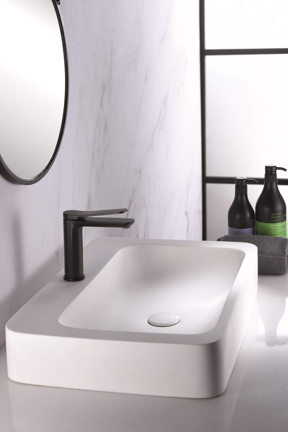 Grifo lavabo monomando Dinamarca NEGRO BDR031-1NG