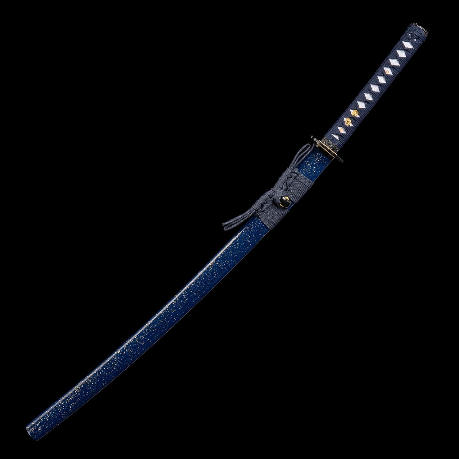 ATANAK Full Tang Katana Sword Real Hand Forged Damascus Steel/1060/1095 Clay Tempering High-Carbon Steel Handmade Authentic Japanese Samurai Sword for Martial Arts, Collection & Display