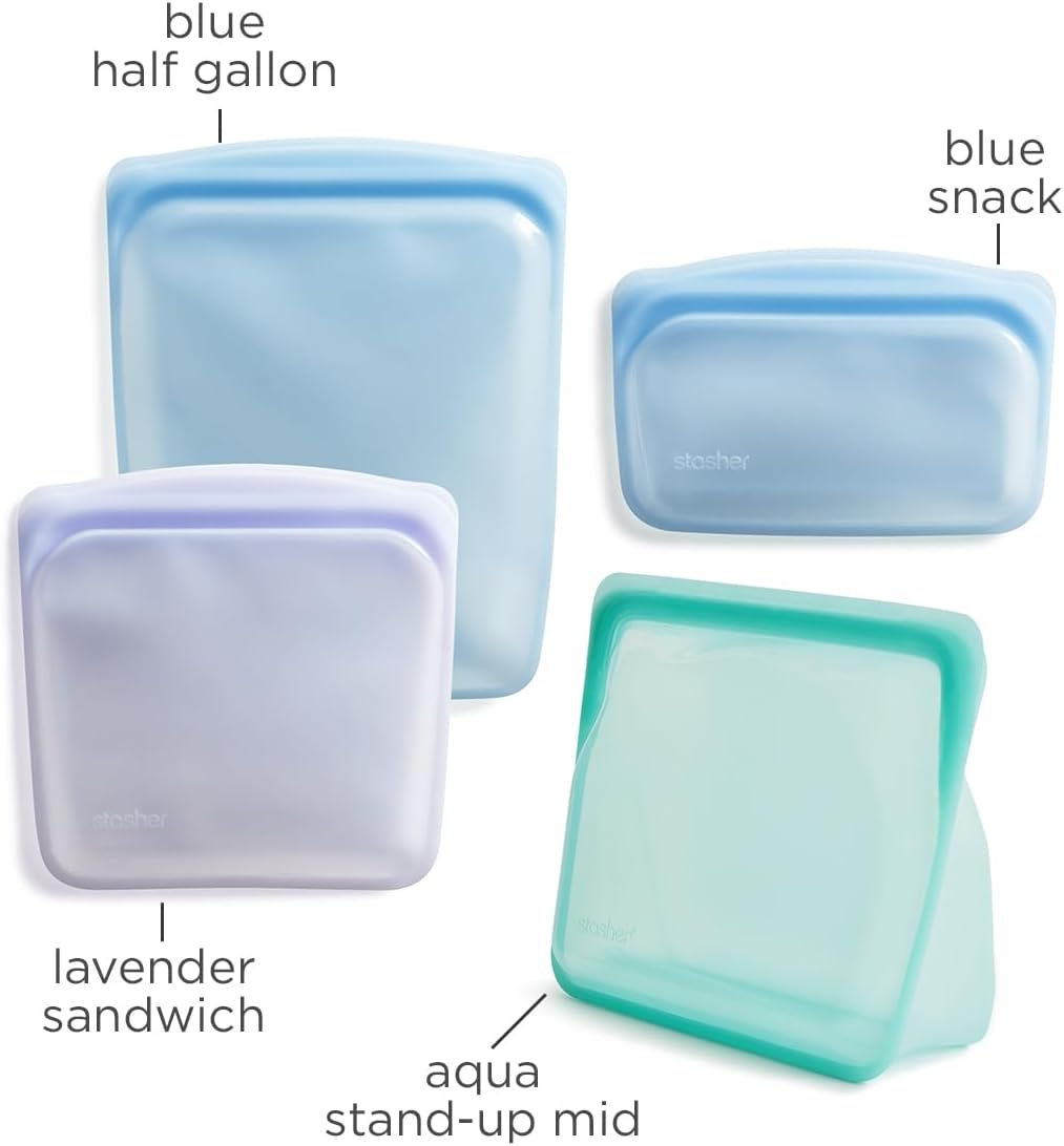 Half Gallon Stasher Stand Up Bags Stasher Premium Silicone