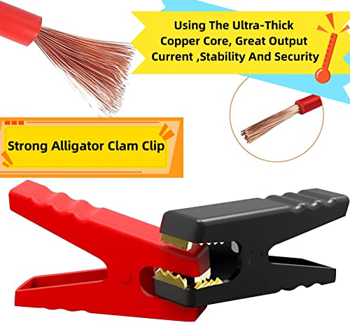 Sypom Portable Jump Starter Cable Replacement, Smart Ec5 Car Booster Jumper Cables With Battery Clamps, Car Battery Replacement Cables For All 12V Portable Battery Booster Jump Starter #TOP4