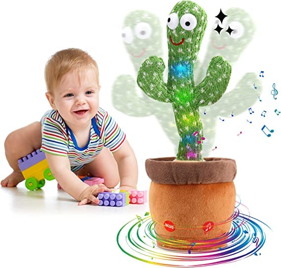 SBXESIS Dancing Cactus Talking Cactus Baby Toys 6 To 12 Months Toys Wriggle Singing Cactus Repeats What You Say Baby Boy Toys, Speaking Cactus Baby Girl Toy, Green (B0BRN8X3QW) Amazon Price History, Amazon Price Tracker
