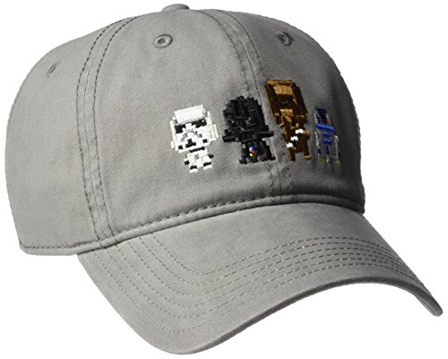 Star Wars mens Star Wars Characters Baseball Cap, Gray Pixels, One Size US