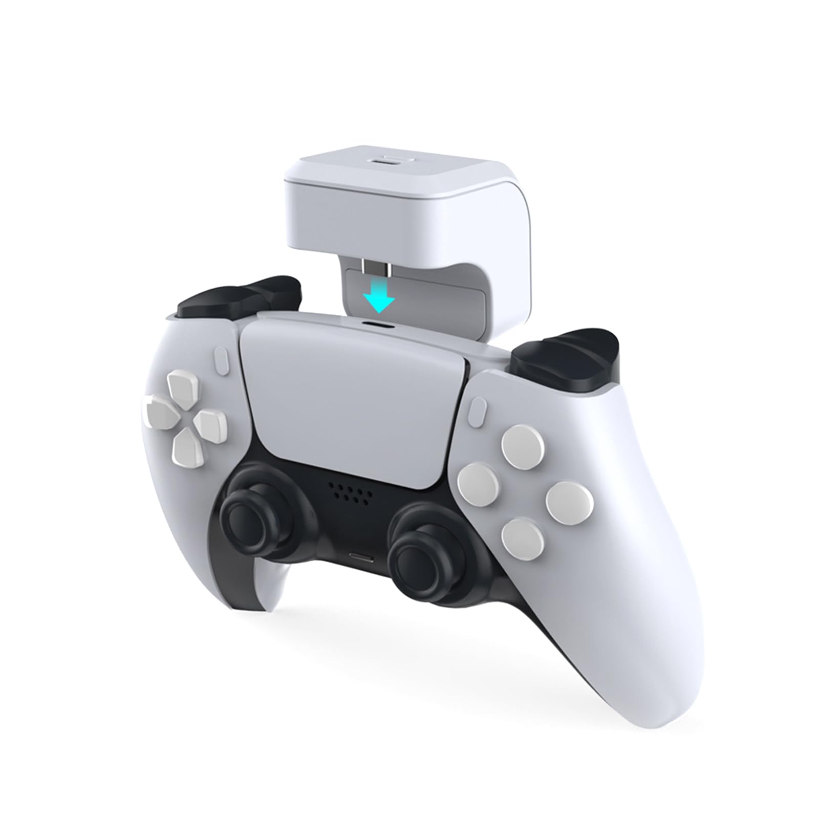 Pacco Batteria Ricaricabile Newwyt Gamepad per Controller Wireless PS5 Pacco Batteria da 1600 mAh con indicatore LED Accessori da Gioco ABS