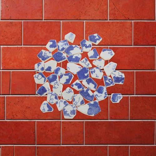 Mosaïque céramique bleue pour décorer vos pots de fleurs et murs - 6
