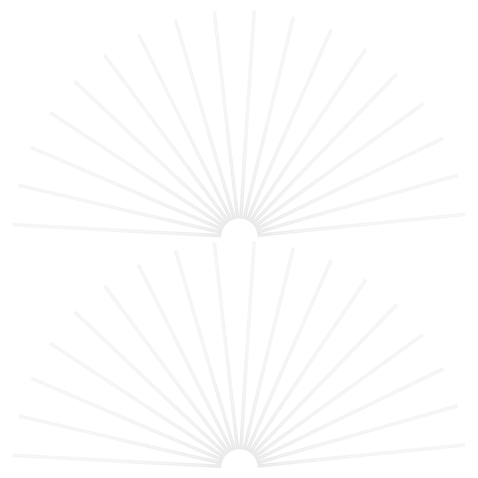 MUCKLILY 30pcs Set of Acrylic Sticks Craft Figurine Rods for Soft Clay DIY Models Lightweight Sturdy Support Sticks for Cake Toppers