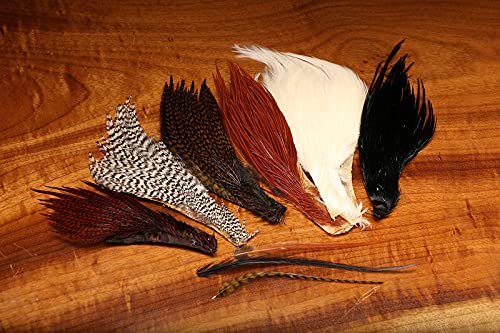 Hareline Dry Neck Chunks (Grizzly Olive)