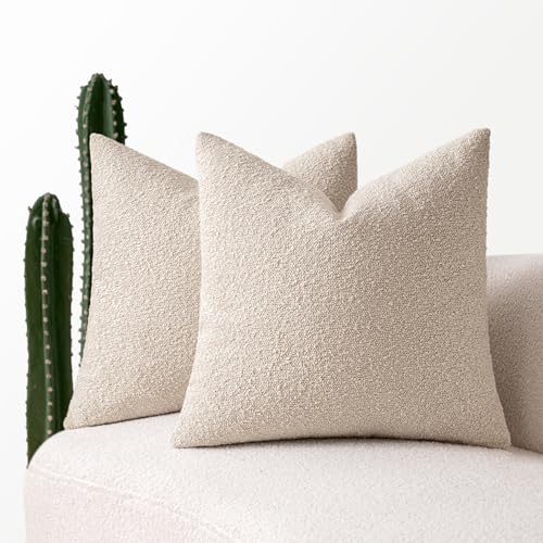 MIULEE 18x18 Inch Decorative Pillow Covers for Couch Bed Set