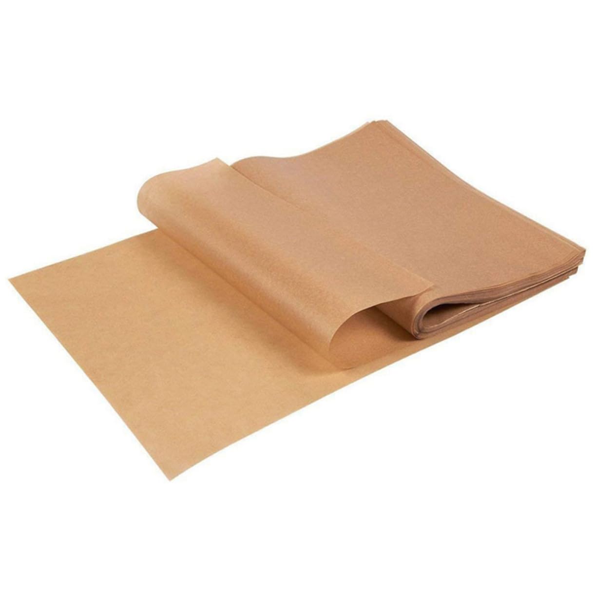 Backpapier 200 Stück Stoff, Braun, Antihaft, Beidseitig Nutzbar | Backen und Kuchen, 12x16 Zoll Zuschnitt, Leicht zu Reinigen, Praktisches