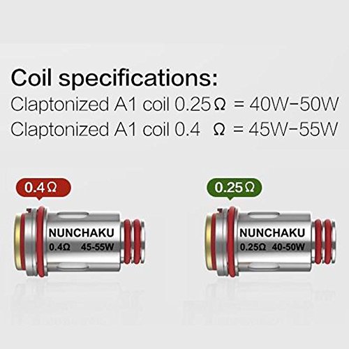 Uwell Nuncha Verdampferköpfe 0.25/0.4 Ohm 4er Pack, Zubehör/Widerstand:0.25 Ohm – Bild 3