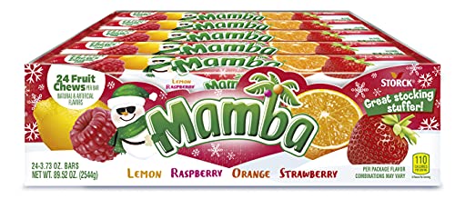 Mamba Holiday Fruit Chews Caramelos, 24 piezas, 3.73 onzas miniatura 1
