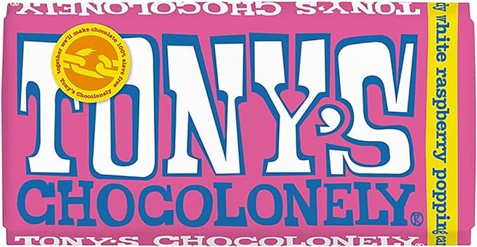 Tonys Chocolate White Raspberry Popping Candy Chocolate Bar - 180g White Chocolate, (Imported belgium) (B0D5HPGRBX) Amazon Price History, Amazon Price Tracker