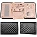 Miphnia Travel Jewelry Organizer Case Jewelry Roll Storage Bag for Necklaces Earrings Bracelets Rings Brooches Compact Lightweight and Portable (Black)