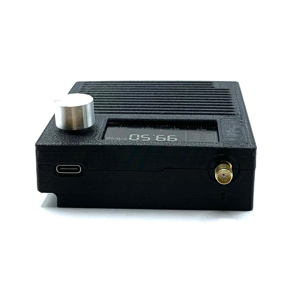 ATS mini V4 Si4732 Radio DSP Si4732 Receptor de onda corta Si4732 para todas las bandas con ESP32-S3, circuito Hi-Z y amplificador de auriculares - Radio portátil AM/FM/LSB/USB (antena varilla)