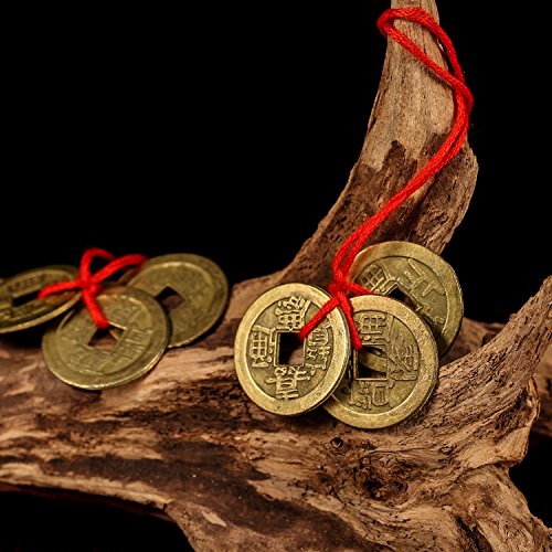 image for HESTYA 1 Inch Chinese Fortune Coins Feng Shui I-Ching Coins Chinese Go