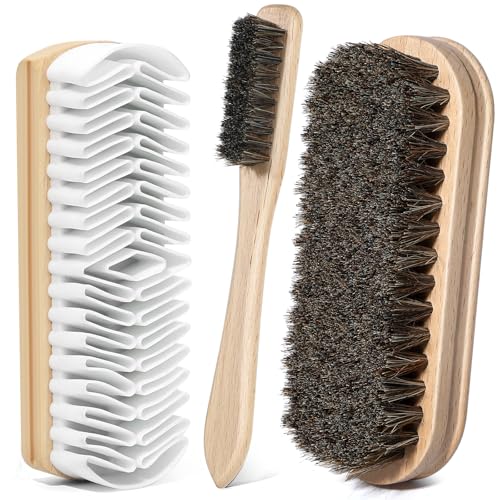 Pylevemv 3Pcs Shoe Brush, 2026 Version Suede Eraser, Premium...