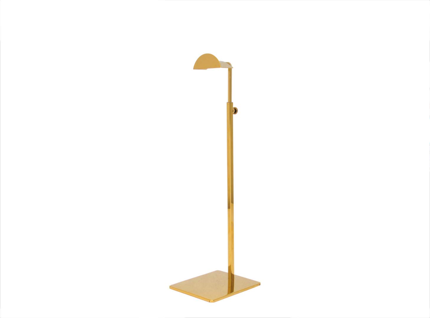2 Pack Gold Purses Single Hook Handbag Rack Adjustable Height Display Stand Rack (Large arc)