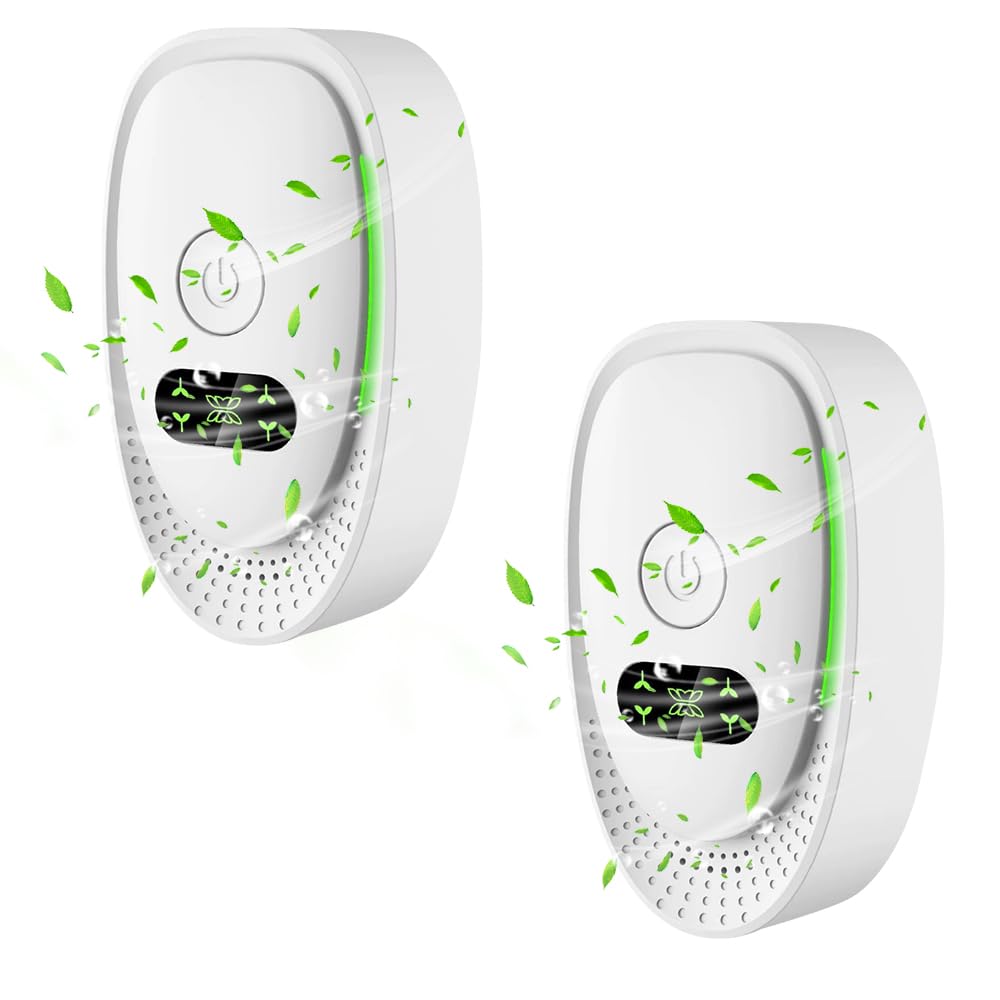 Afenau Plug In Air Purifier, 2 Pack Ionic Air Purifier, AIR PURIFIER Plug In, Quiet Odour Remover Air Purifiers Plug In, Plug In Ionic Air Purifiers for Home, Pets, Toilets, Offices, Rooms