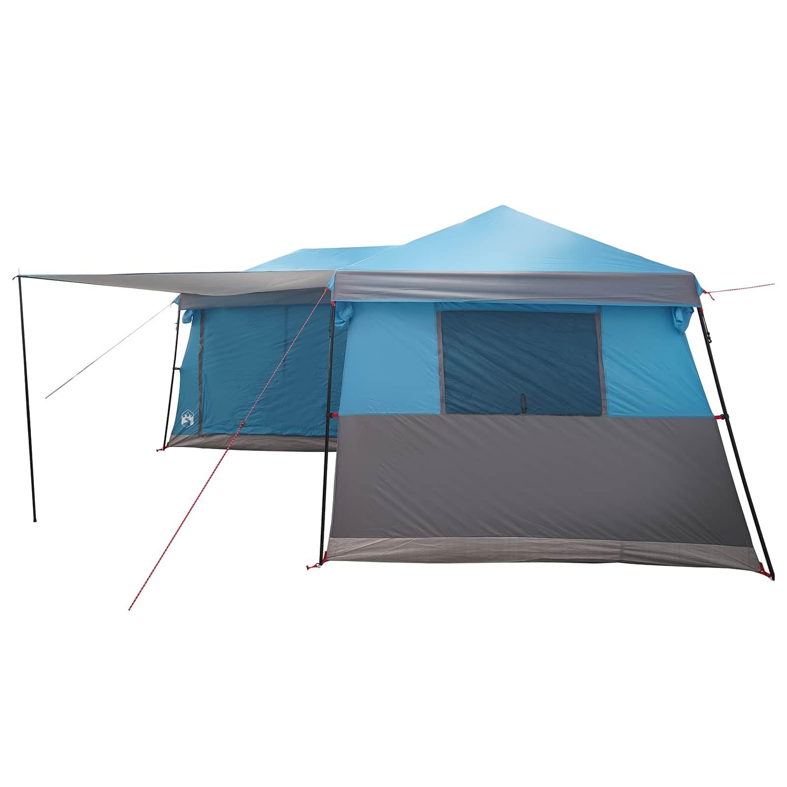 Tenda Familiare Blu 14 Persone 500x500x226 cm Poliestere 185T PU