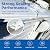 RV Vinyl Trim Molding Insert 1 inch White for RV Camper Travel Trailer Screw Cover Gutter Corner Channel Outside Seam roof Edge Track Heavy Duty Trim(25 ft)
