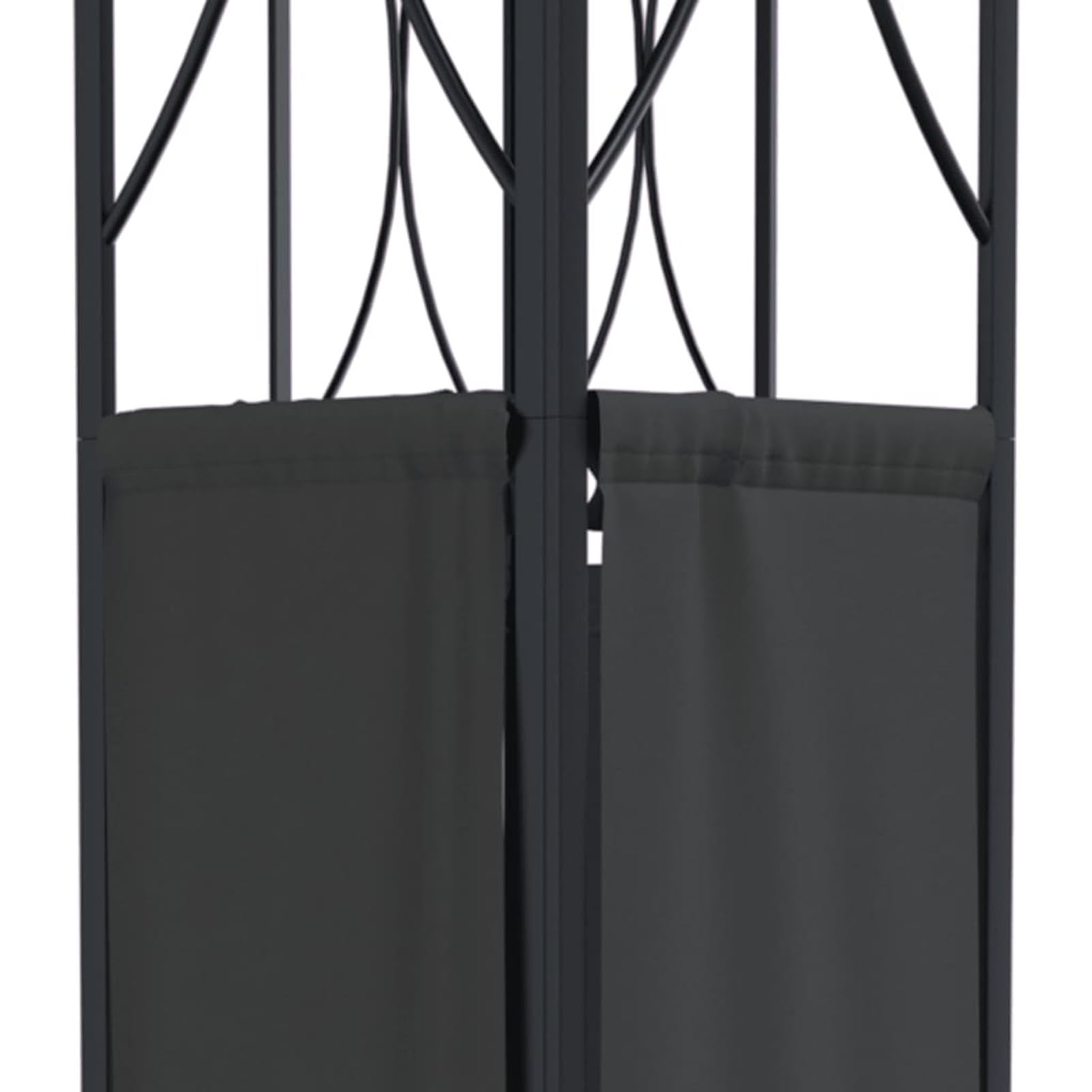 Gazebo con Tetto Antracite 300x300x270 cm Acciaio,Gazebo Pergola con Telo Impermeabile Richiudibile E Struttura Rettangolare in Acciaio Inossidabile Ad Alta Densità,per Arredo Giardino,Terrazzo