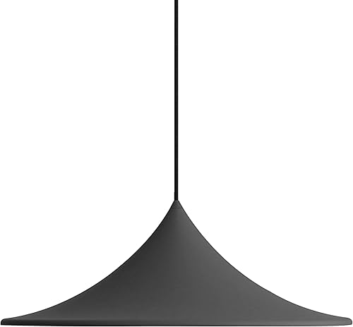Golden Lighting Vistara 1-Light 20in Pendant in Sand Black